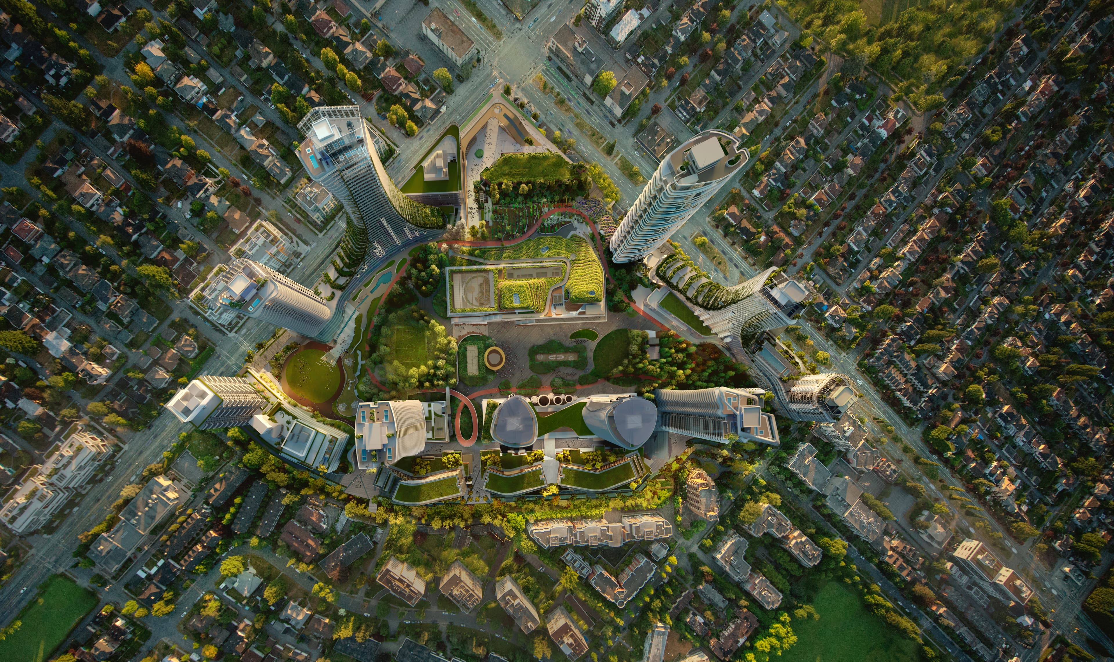 oakridge park aeriel view