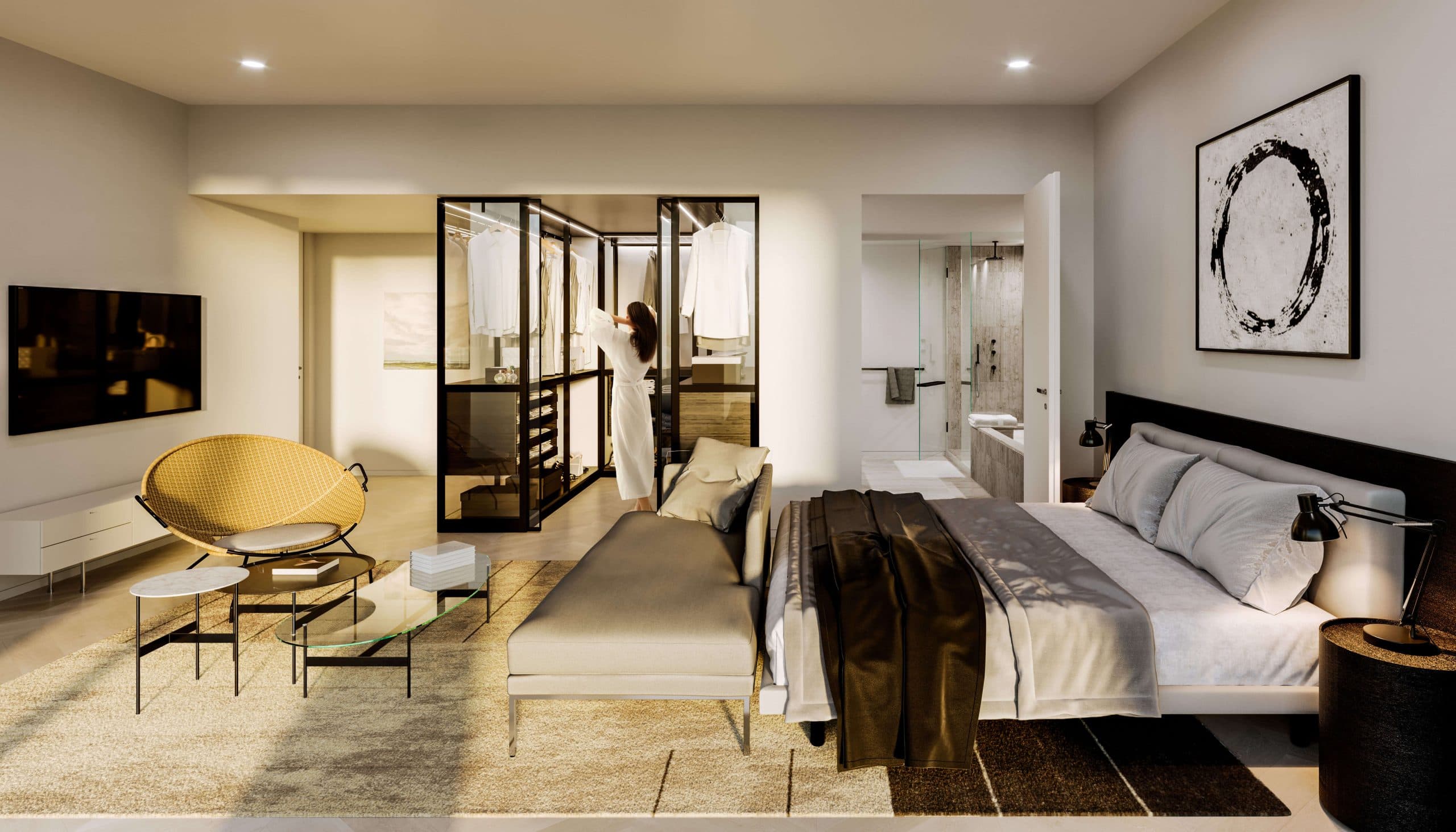 oakridge park residential interior piero lissoni palazzi bedroom