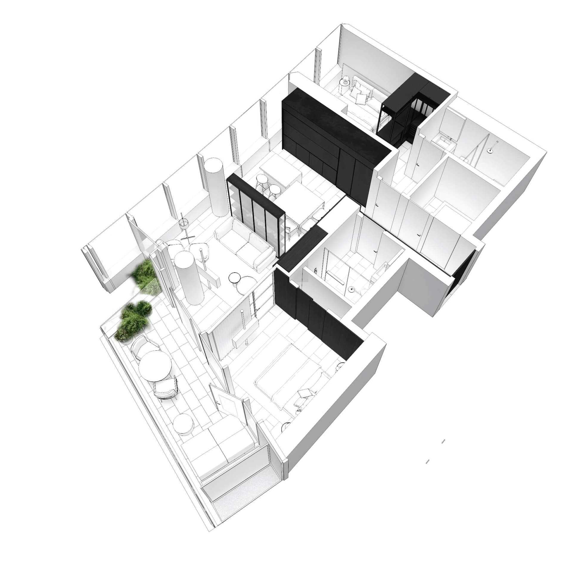 Building plan 3D