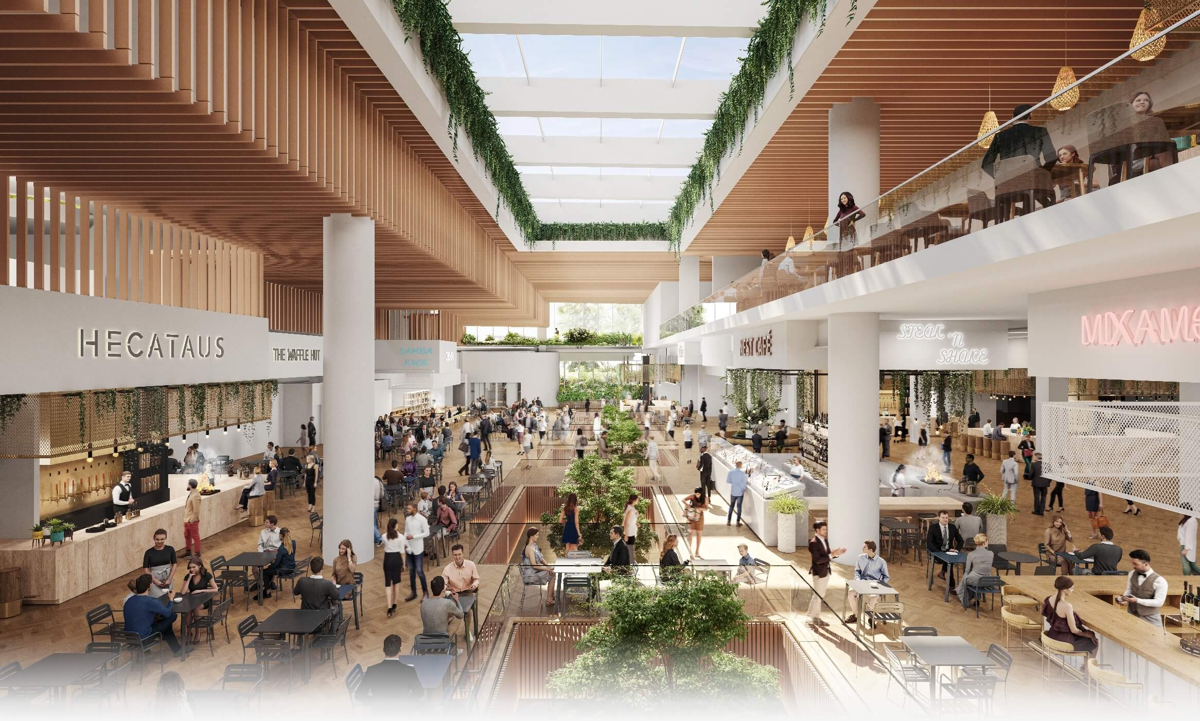 oakridge park retail rendering