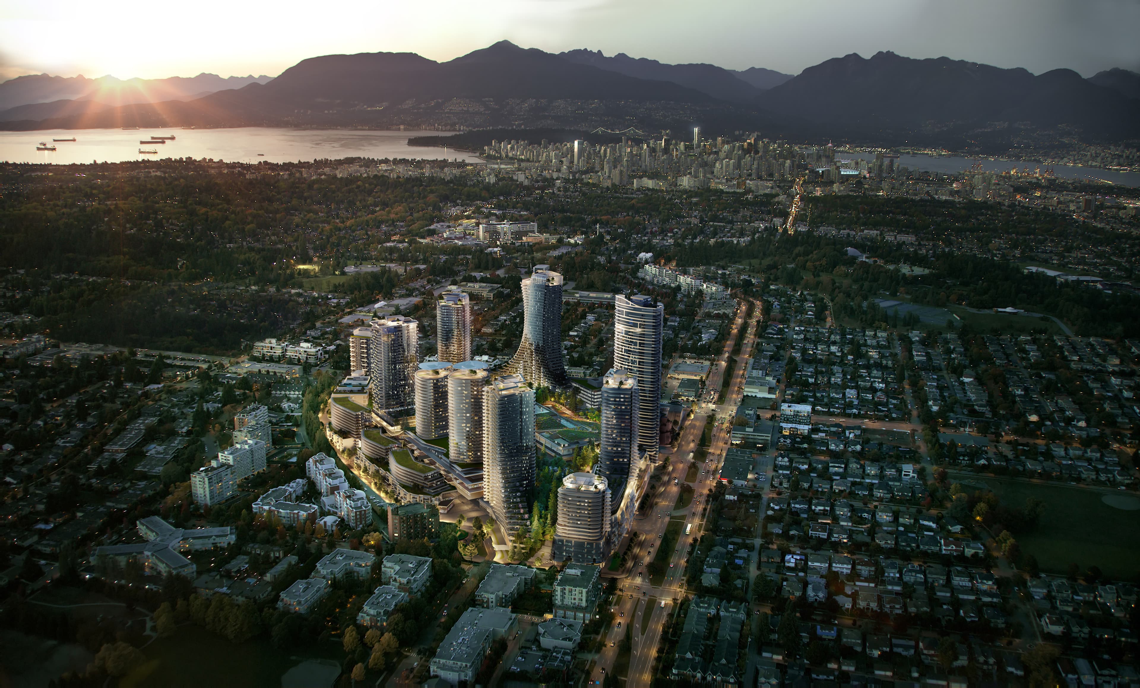 oakridge park aeriel view north